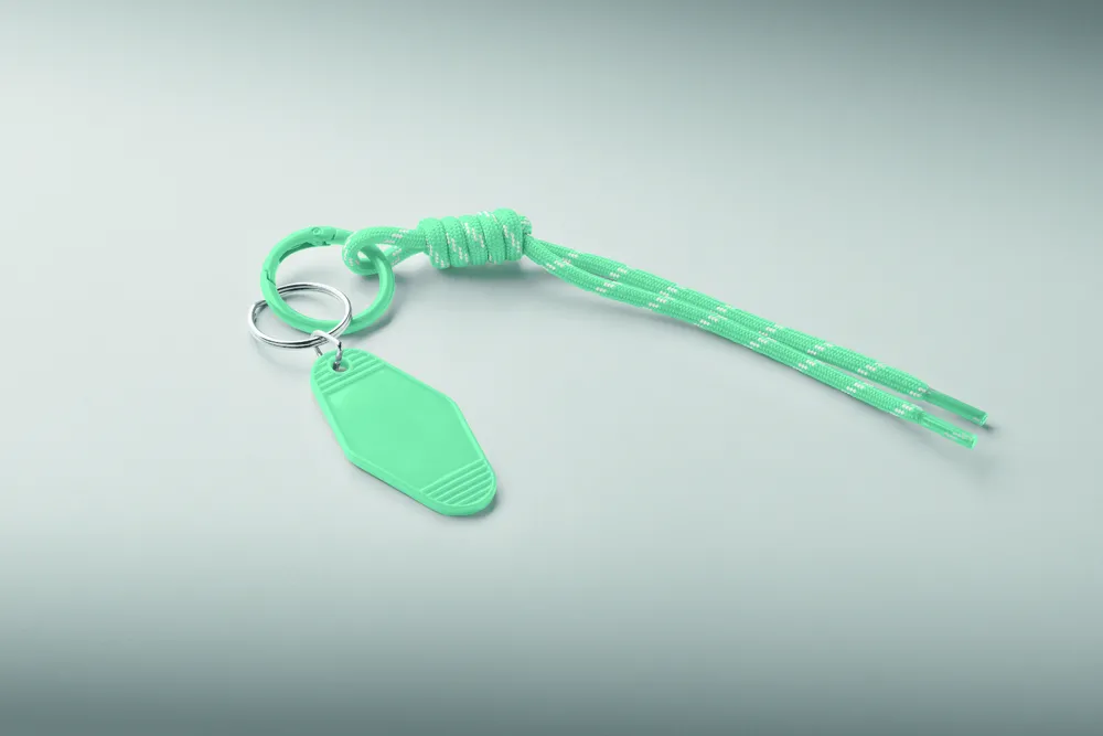 Keybraid · Sleutelhanger gevlochten touw – Mintgroen