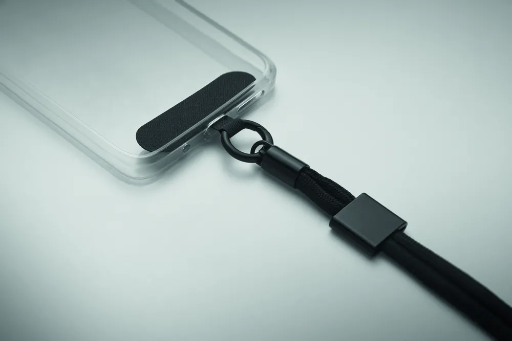 Nonette Wrist · Telefoon polskoord RPET – Zwart