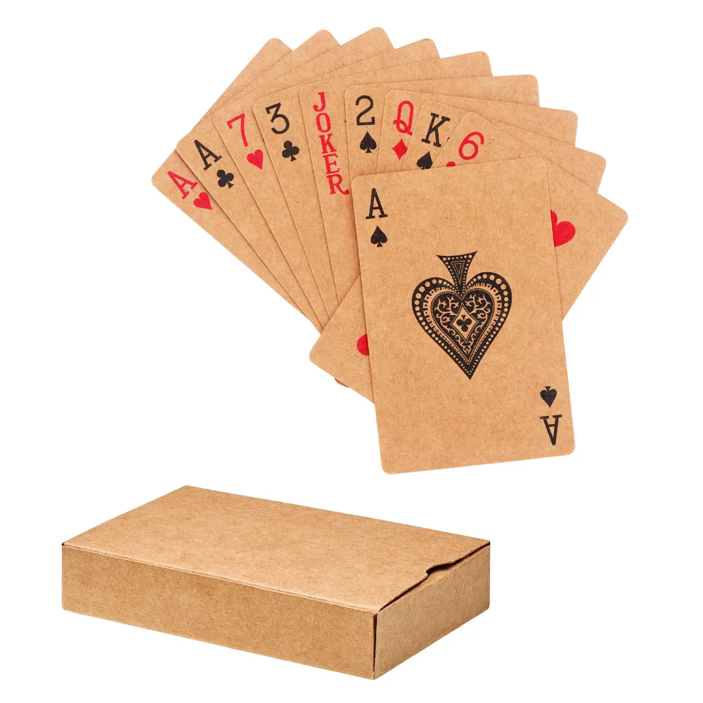 Aruba + · Speelkaarten van recycled papier – Beige