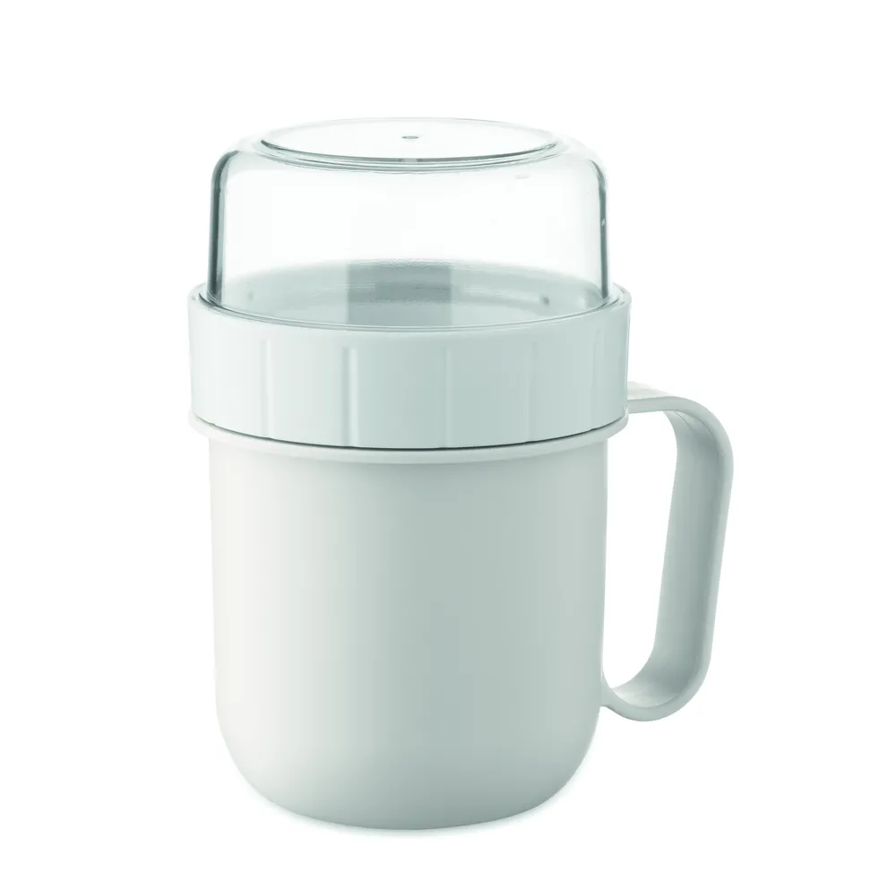 Cup On Go · Meeneembeker in Pp 450ml – Wit
