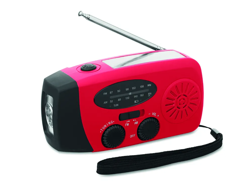 Onda · Draagbare radio met LED lamp Mo2746- – Rood
