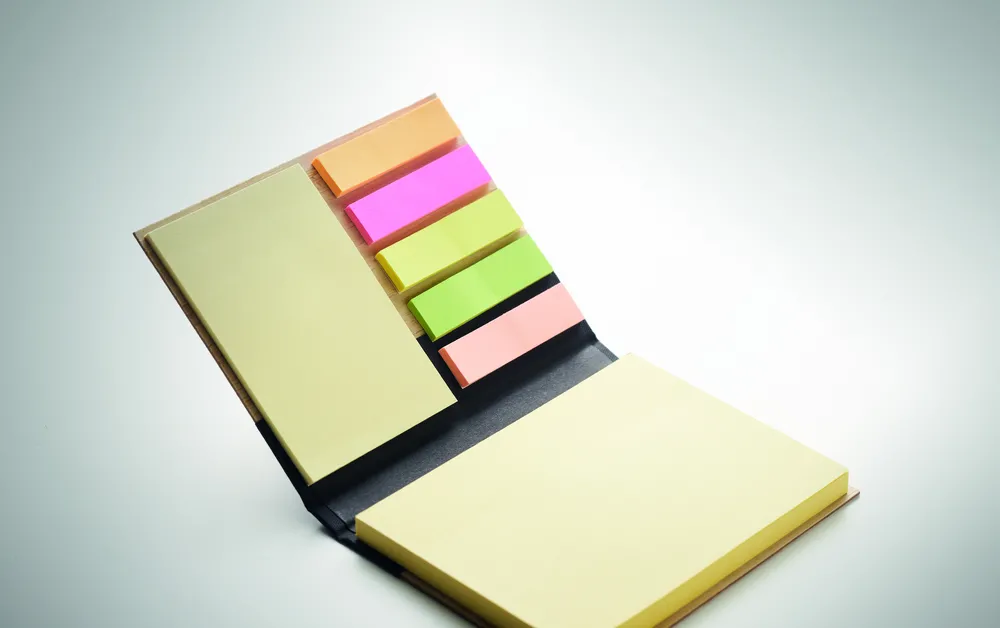 Visionbam · Bamboe sticky notes set – Zwart