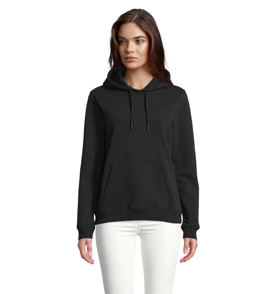 Nicholas Women Hooded Sweat – Diep zwart