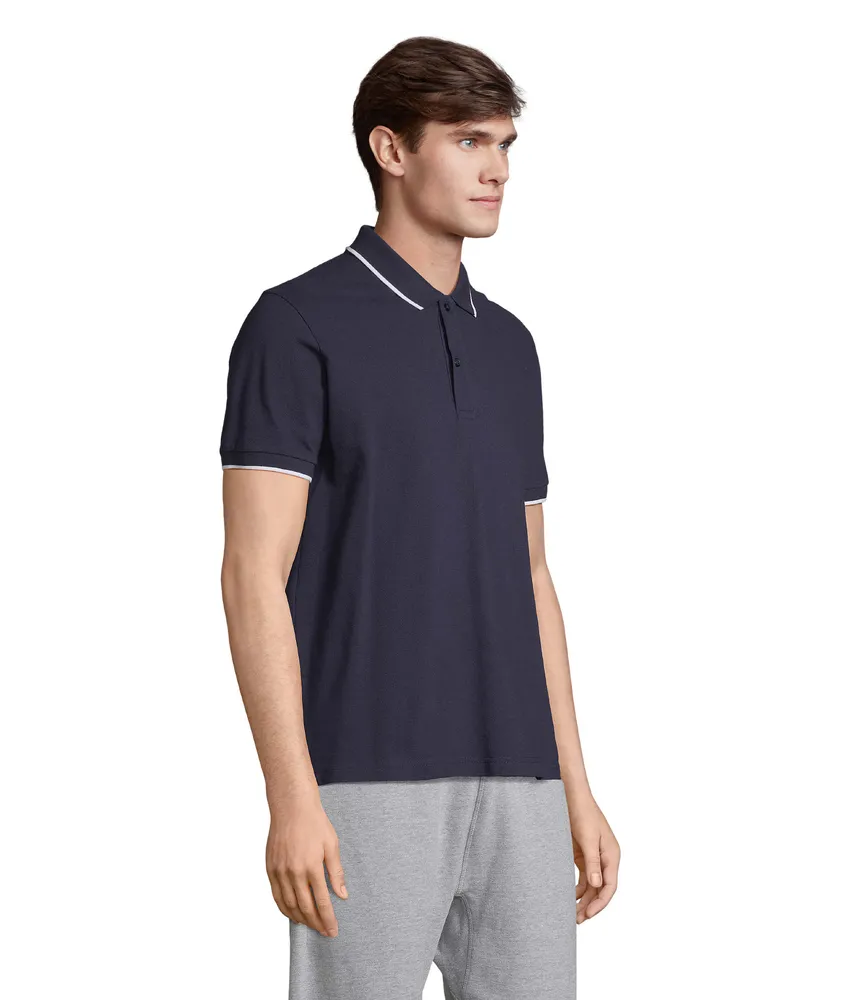 Palermo Poloshirt – Franse marine/wit