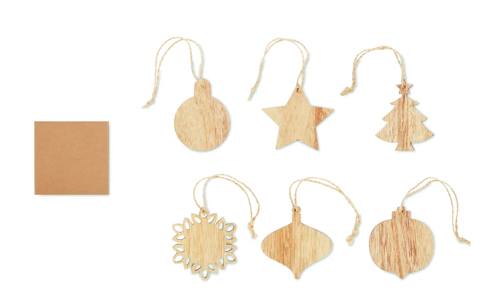 Chriset · Houten kerstversiering set – Hout
