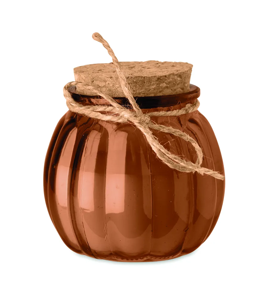 Pumkin · Vanille plantaardige waskaars – Bruin