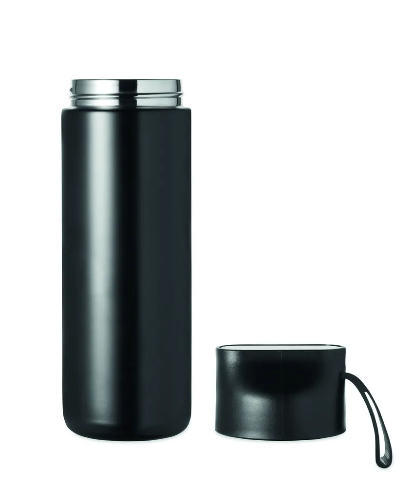 Hithere · Giftset fles & paraplu – Zwart