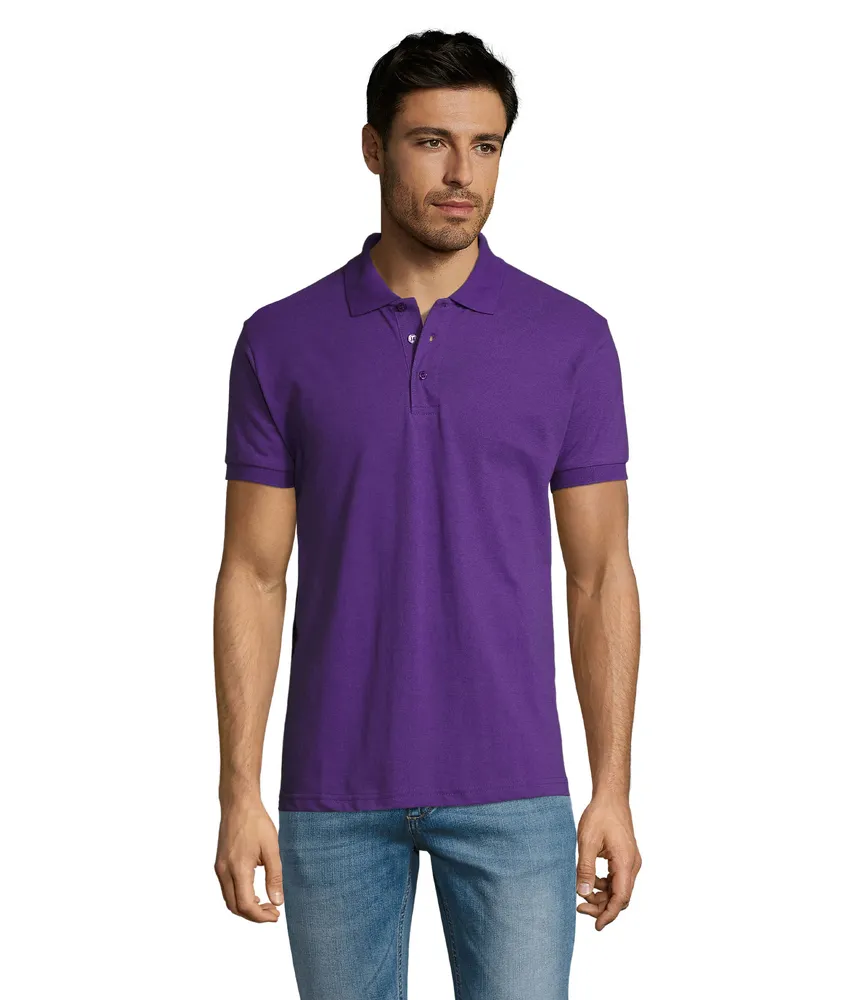 Prime Men · Prime heren polo 200g – Donker paars