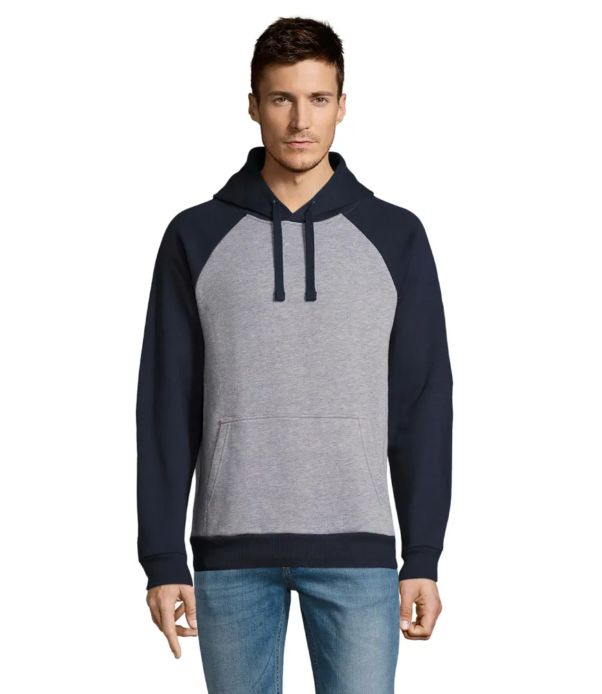 Seattle Unisex Sweat 280 – Grey melange/ french navy