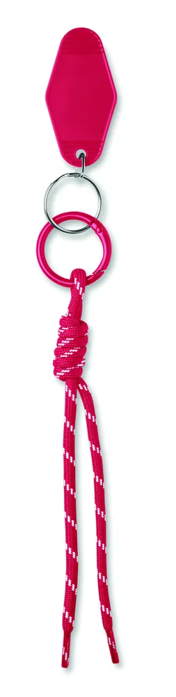 Keybraid · Sleutelhanger gevlochten touw – Rood