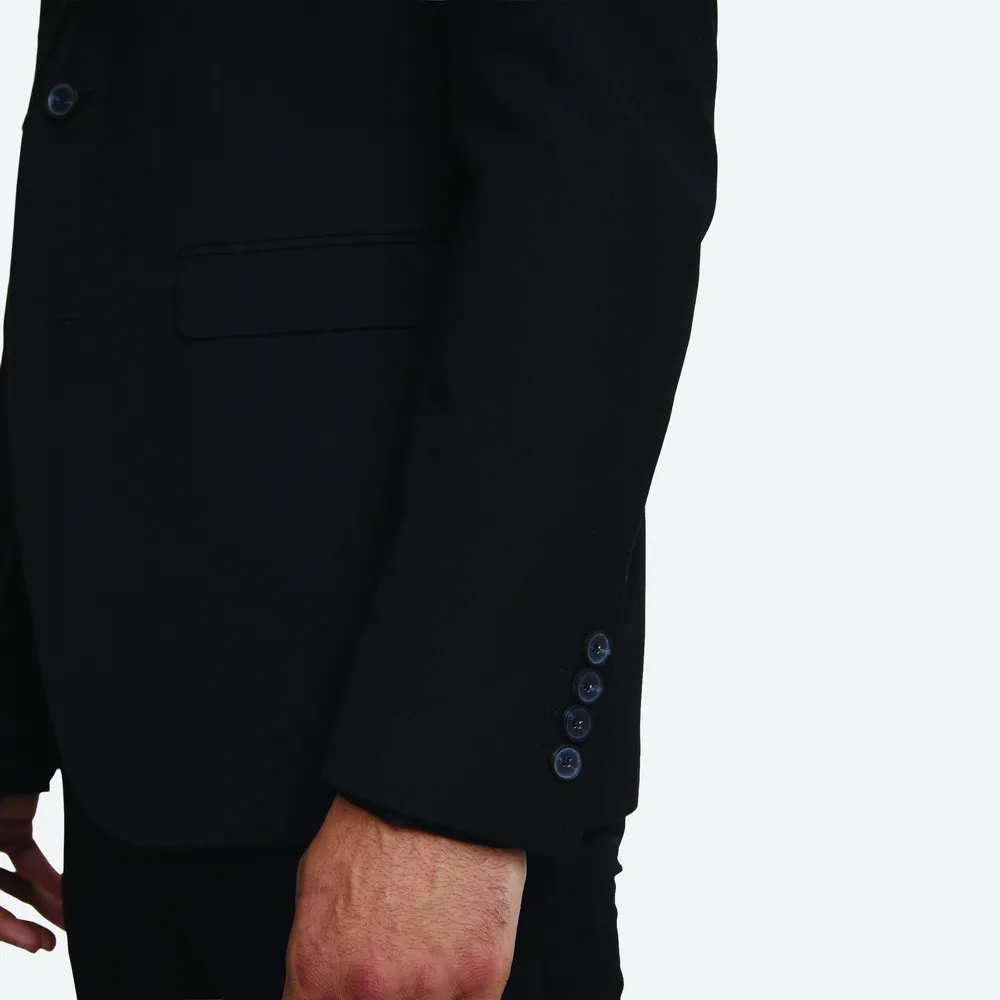 Marius Men Suit Jacket – Diep zwart