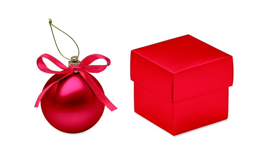 Belles · Kerstbal geschenkdoos – Rood