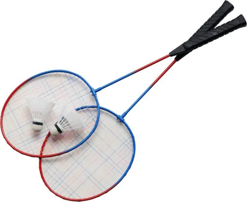 Badmintonset met 2 rackets en 2 shuttles