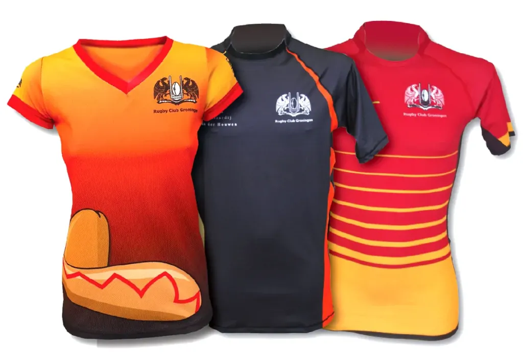 Sublimatie rugbyshirts