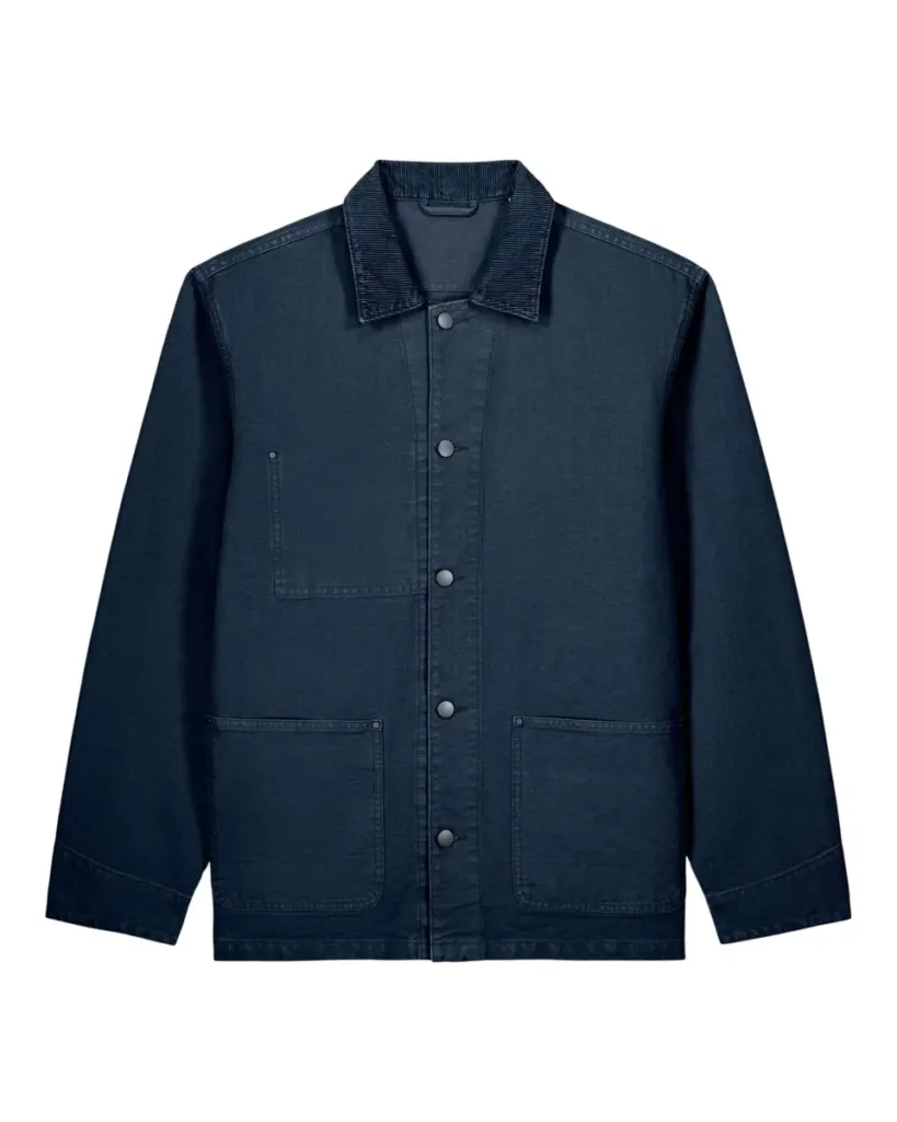Chore Jacket – Workwear-inspired jas in biologisch katoen – G.Dyed Navy