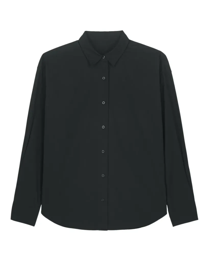 Stanley Styler Shirt – Hoogwaardig poplin overhemd voor day-to-night dragen – Black