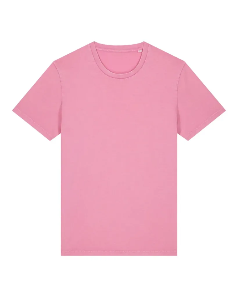 Crafter Vintage – Lichtgewicht garment-dyed T-shirt met een tijdloos design – G. Dyed Bubble Pink