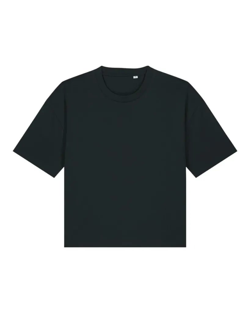 Stella Nova – Modern boxy tee designed voor her – Black