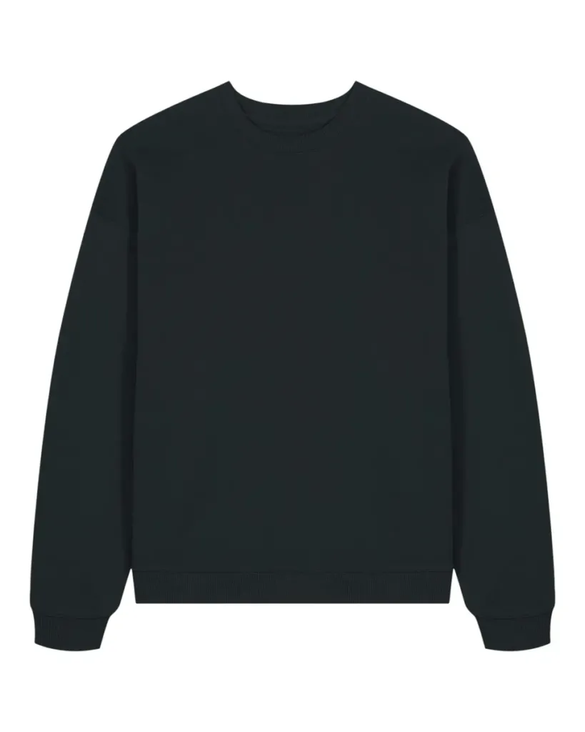 Radder 2.0 – Oversized crewneck sweatshirt met an on-trend silhouet – Black