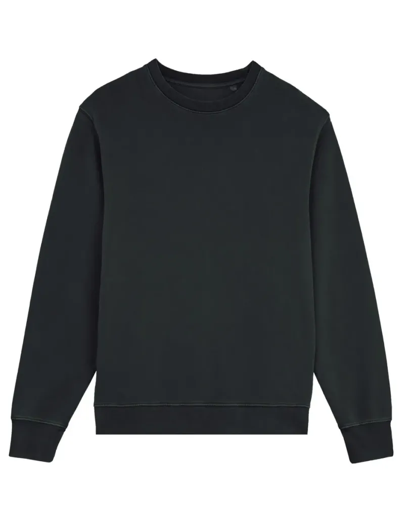 Matcher – French terry crewneck sweatshirt voor every season – Black