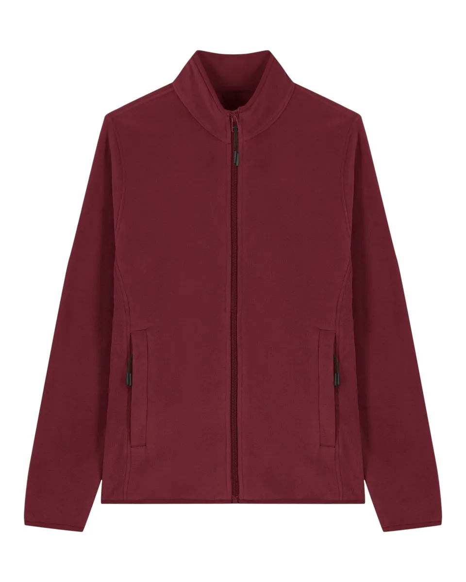 Stella Guider – Tijdloos polar fleece jas voor changing seasons – Burgundy