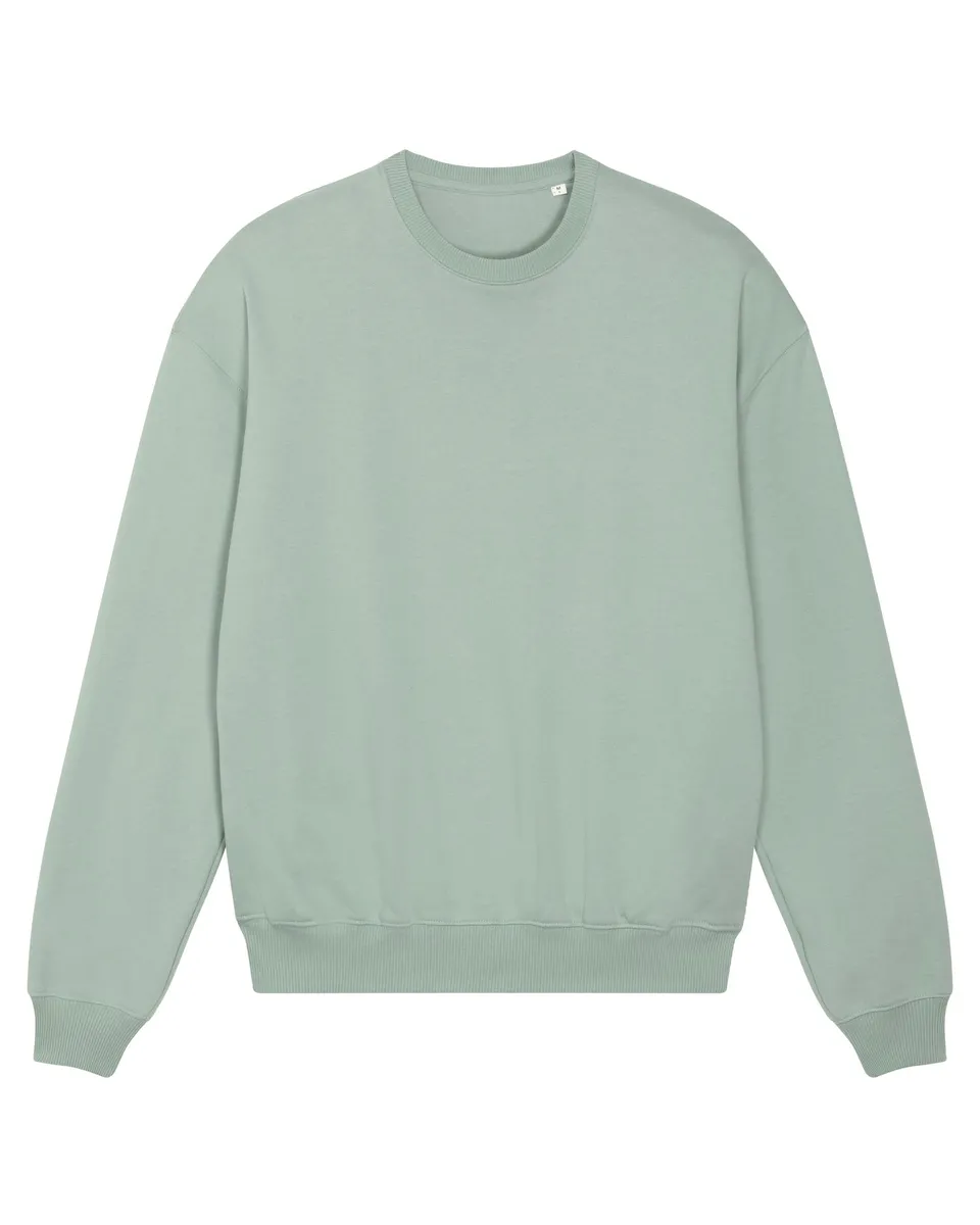 Ledger Dry – Het unisex boxy crewneck sweatshirt met dry handfeel – Aloe