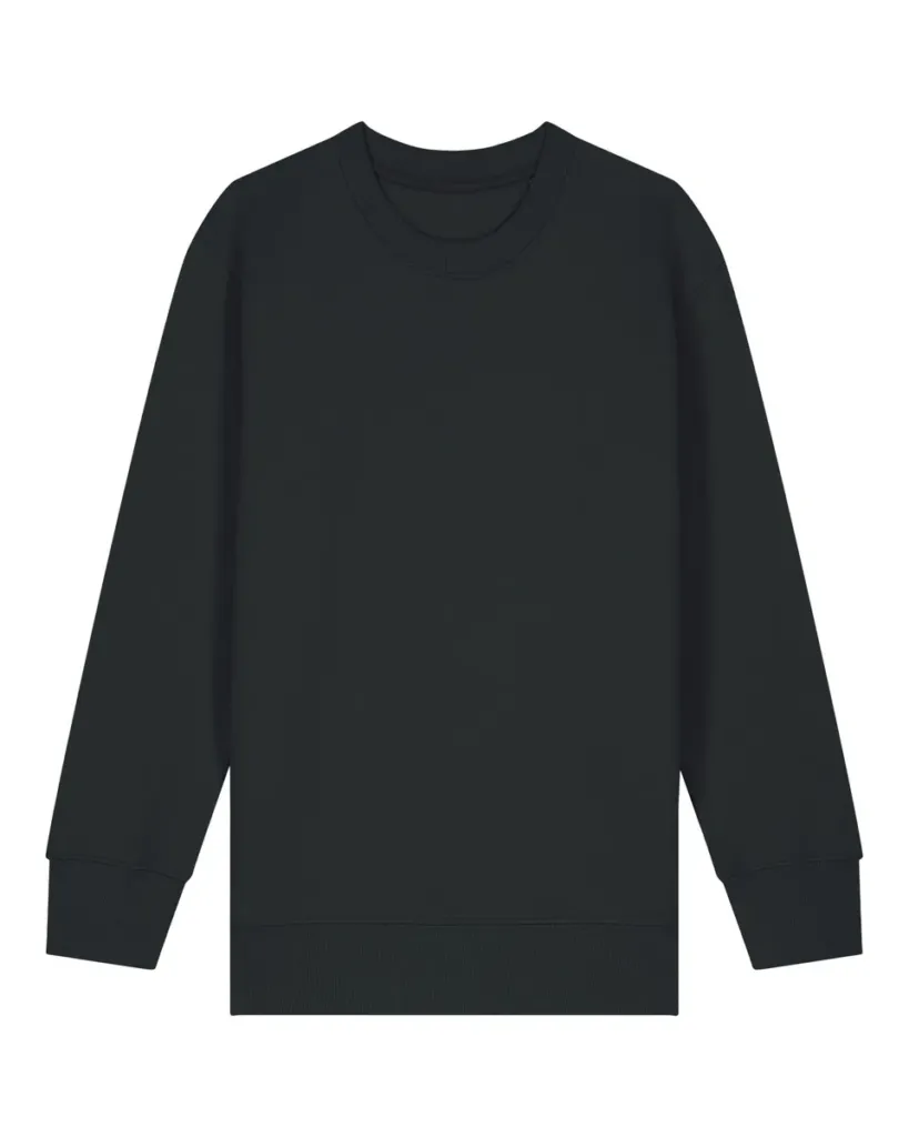 Mini Changer 2.0 – Zacht crewneck sweatshirt voor growing explorers – Black