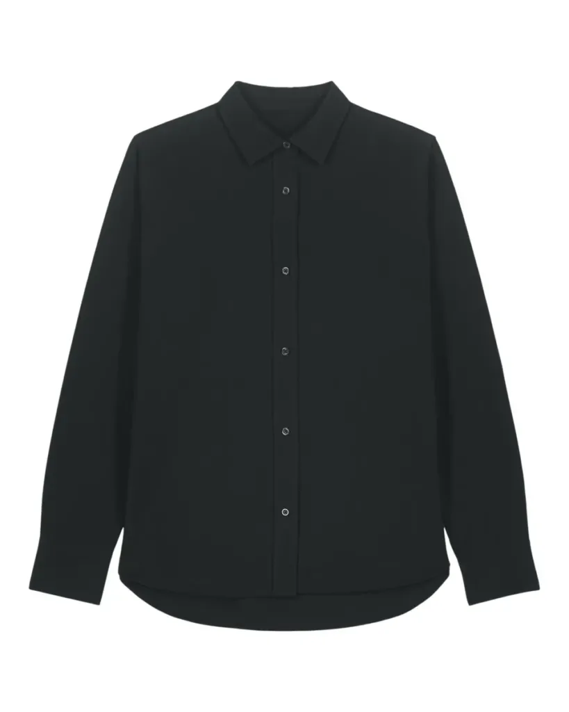 Stella Oxford Shirt – Classic Oxford overhemd voor smart dagelijks dressing – Black