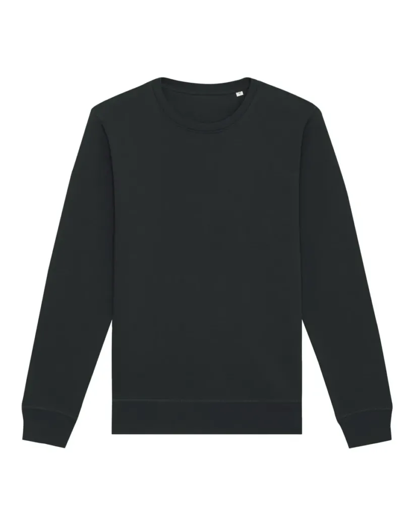 Roller – Lichtgewicht crewneck sweatshirt voor year-round laagjes – Black