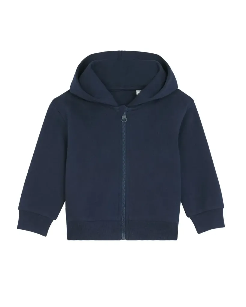 Baby Connector – Cosy rits hoodie met een zachte handfeel – French Navy