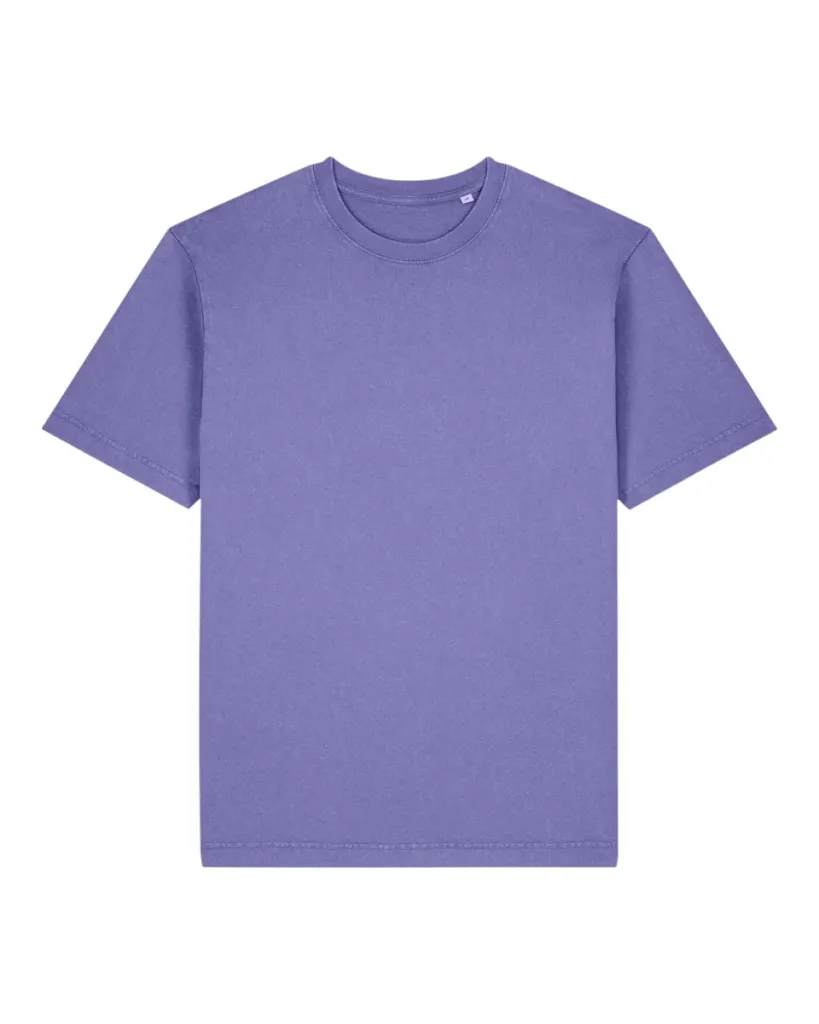 Freestyler Vintage – Garment-dyed zwaar T-shirt met een lived-in look – G. Dyed Purple Love