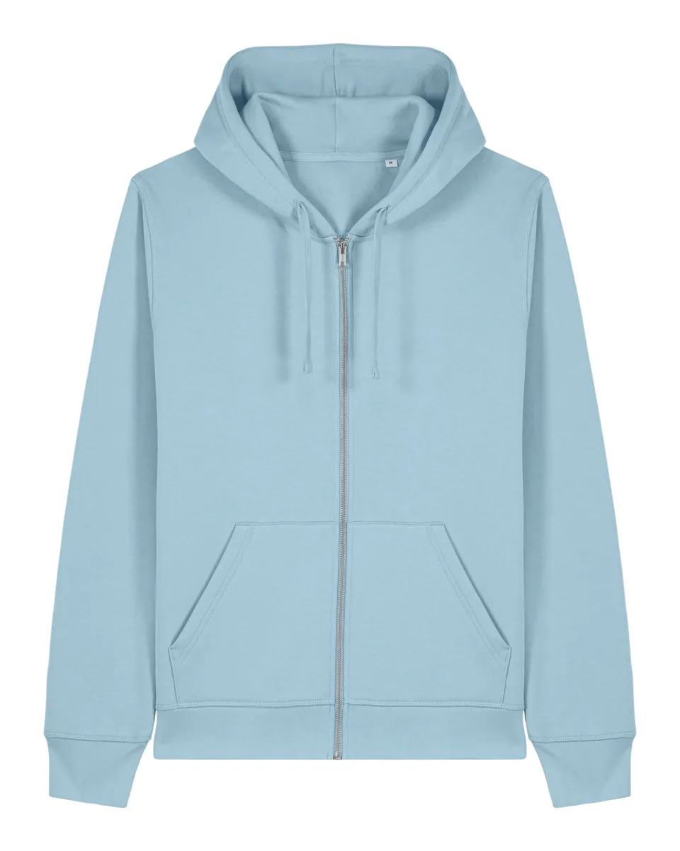 Mixer – Brushed rits hoodie voor changing seasons – Sky blue