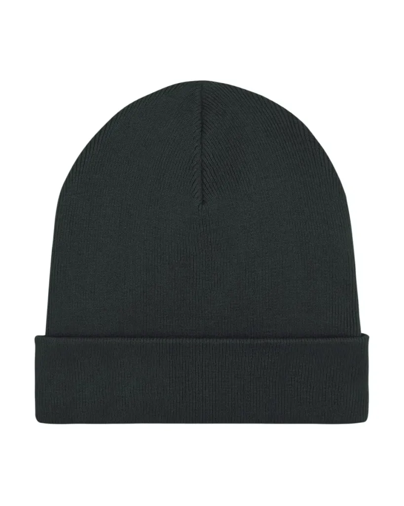 Rib Beanie – De rib beanie – Black
