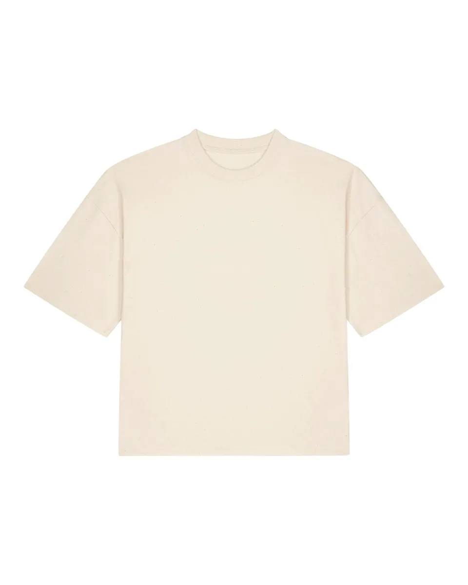 Hypster – Oversized T-shirt in een zacht gerecycled katoen blend – Natural Raw