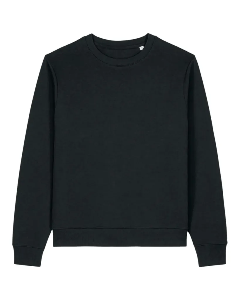 Stella Thinker – Classic crewneck sweatshirt in gerecycled katoen – Black