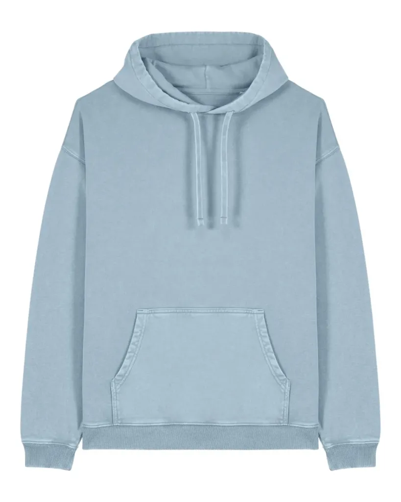 Slammer 2.0 vintage – Garment-dyed hoodie met an on-trend silhouet – G. Dyed Blue Stone