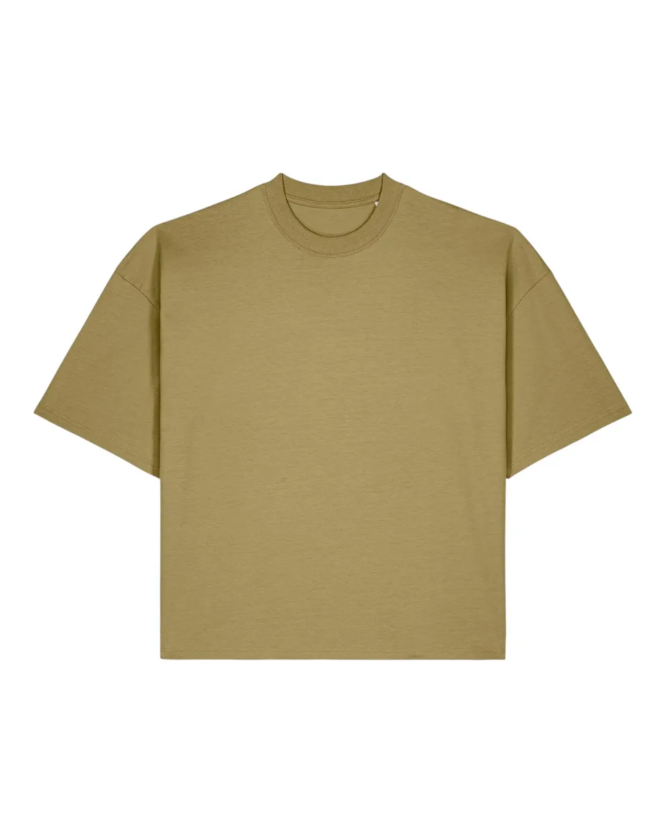 Hypster – Oversized T-shirt in een zacht gerecycled katoen blend – Faded Olive