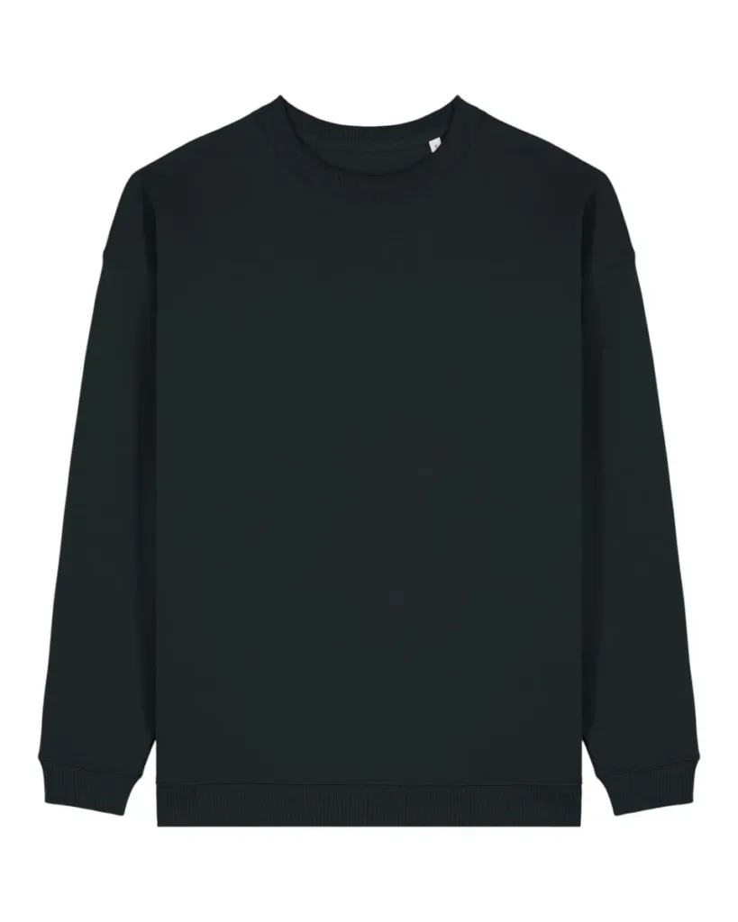 Stella Paloma – Het dames oversized crewneck sweatshirt – Black