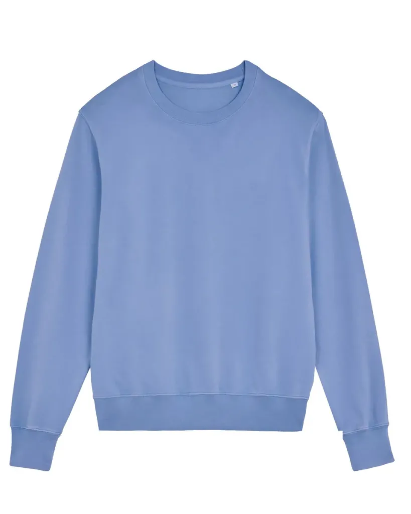Matcher Vintage – Garment-dyed french terry crewneck sweatshirt voor every season – G. Dyed Swimmer Blue