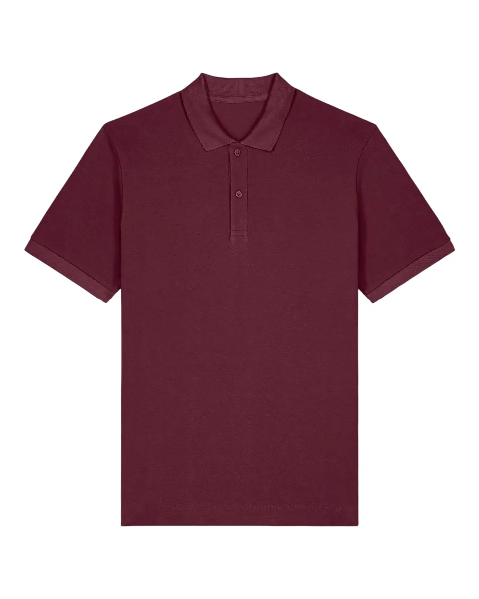 Prepster 2.0 – Dagelijks unisex polo met refined details – Deep Plum