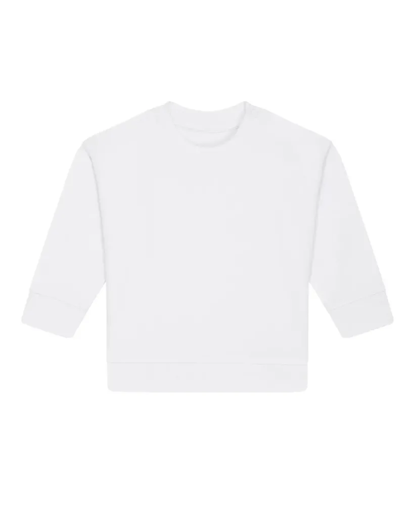 Baby Changer – Go-to crewneck sweatshirt voor year-round laagjes – White