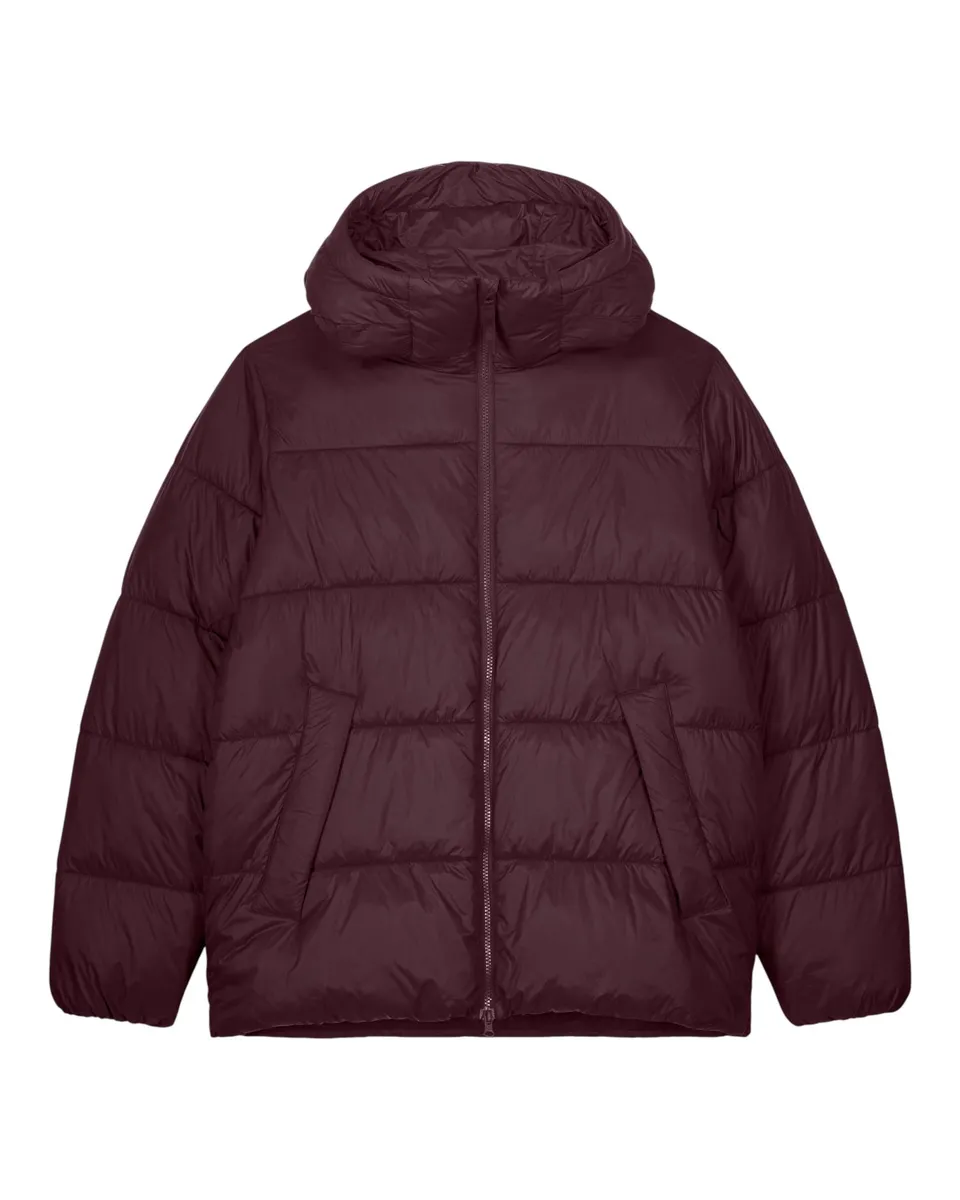 Puffer 2.0 – Gerecycled lichtgewicht puffer built voor warmte – Red Brown