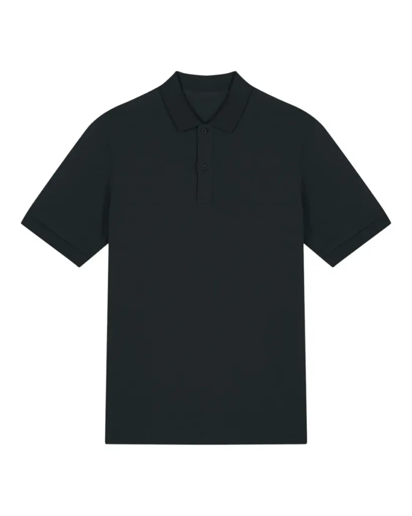 Prepster 2.0 – Dagelijks unisex polo met refined details – Black