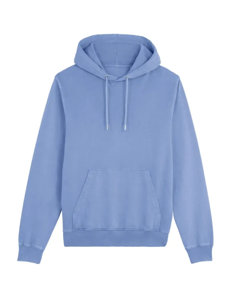 Archer Vintage – Garment-dyed French terry hoodie voor year-round laagjes – G. Dyed Swimmer Blue