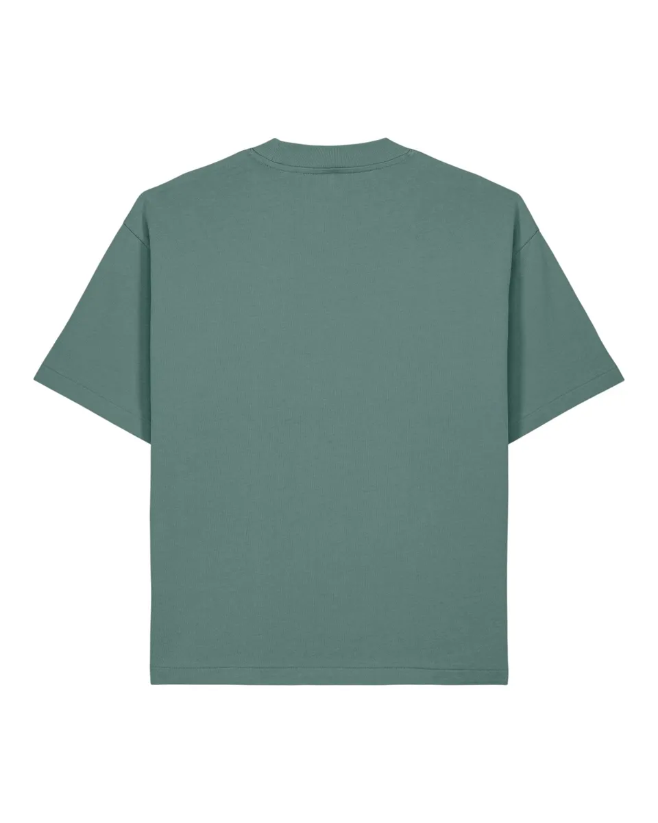 Asher – Streetwear-inspired zwaar T-shirt met een boxy cut – Green Bay