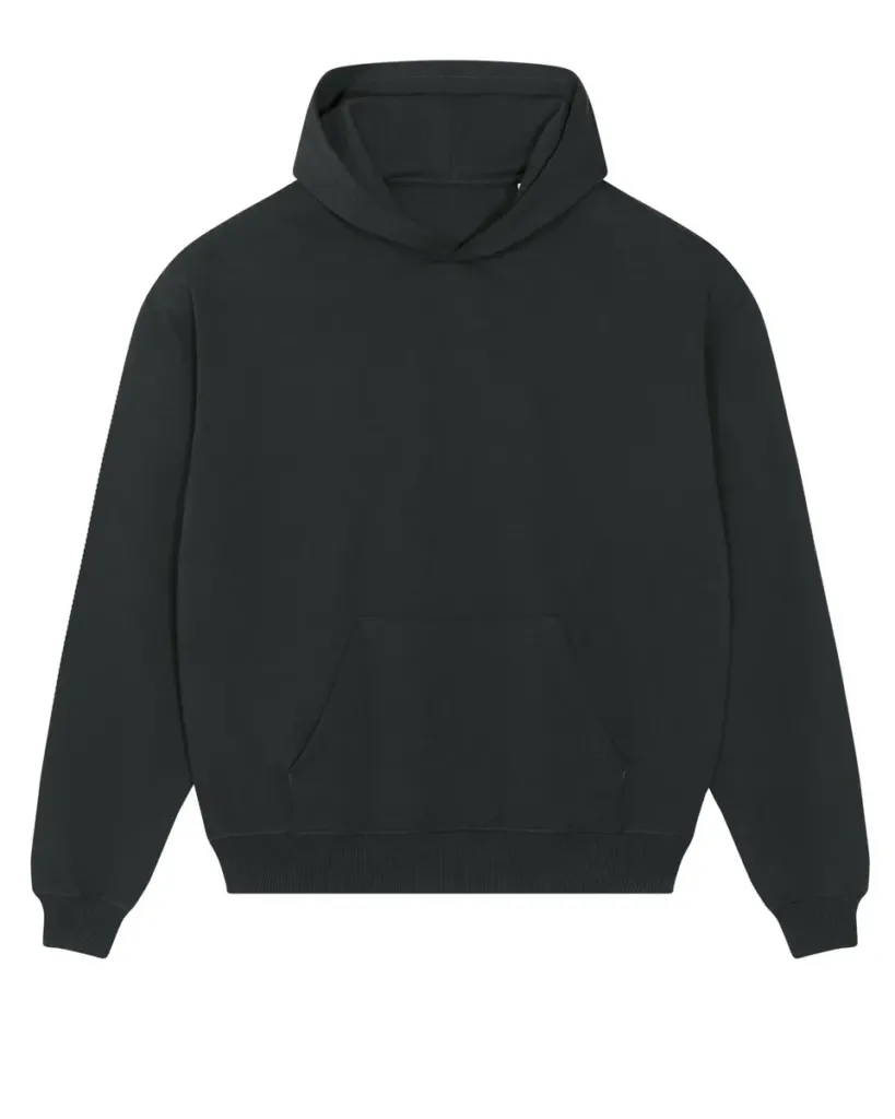 Cooper Dry – De unisex boxy hoodie met dry handfeel – Black