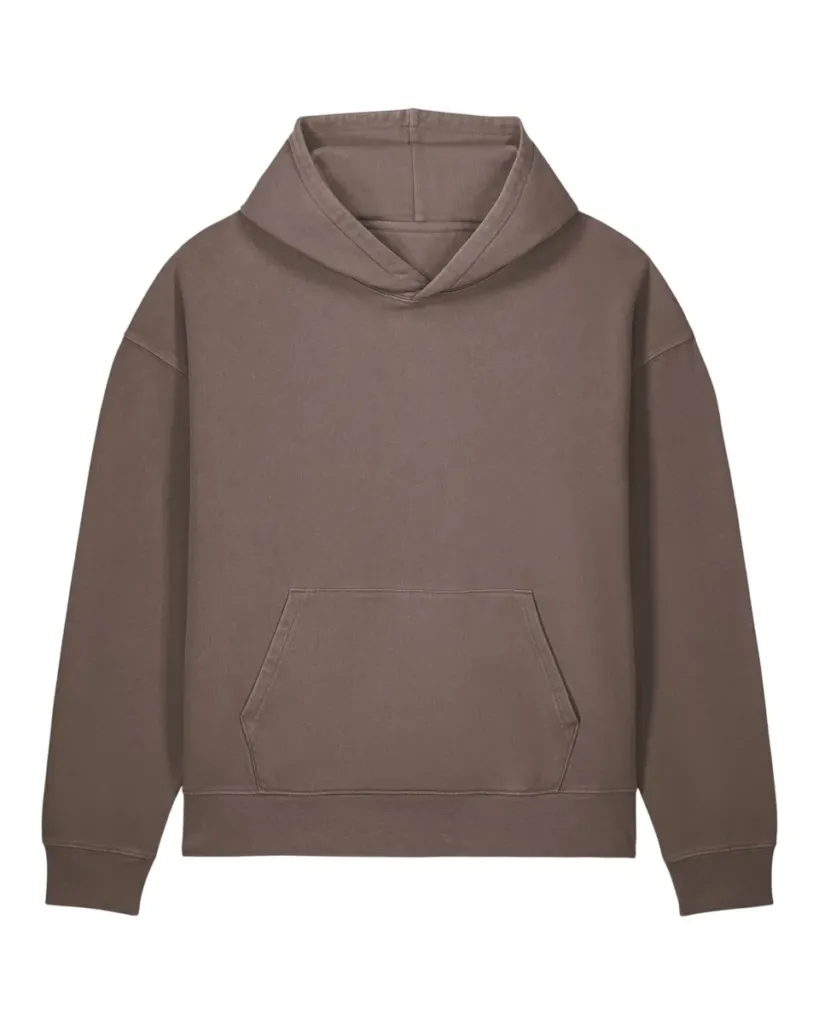 Chaser Vintage – Relaxed garment-dyed hoodie met een worn-in look – G.Dyed Mocha