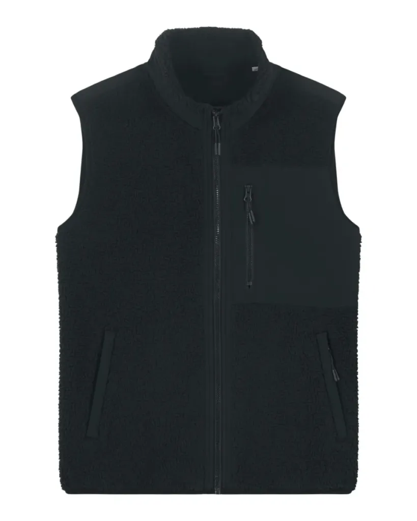 Liner – Stylish sherpa bodywarmer voor colder days – Black