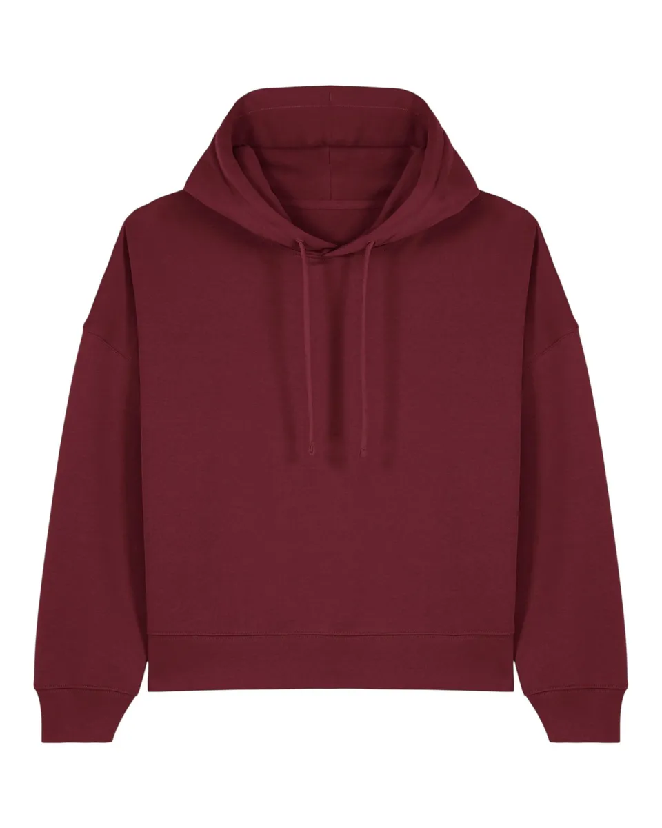 Stella Nora – Ultra-zacht hoodie met een flattering, vrouwelijk cut – Burgundy