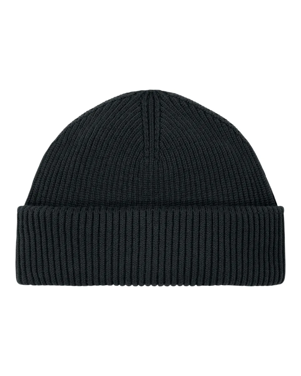 Fisherman Beanie 2.0 – Dagelijks beanie met een folded brim – Black